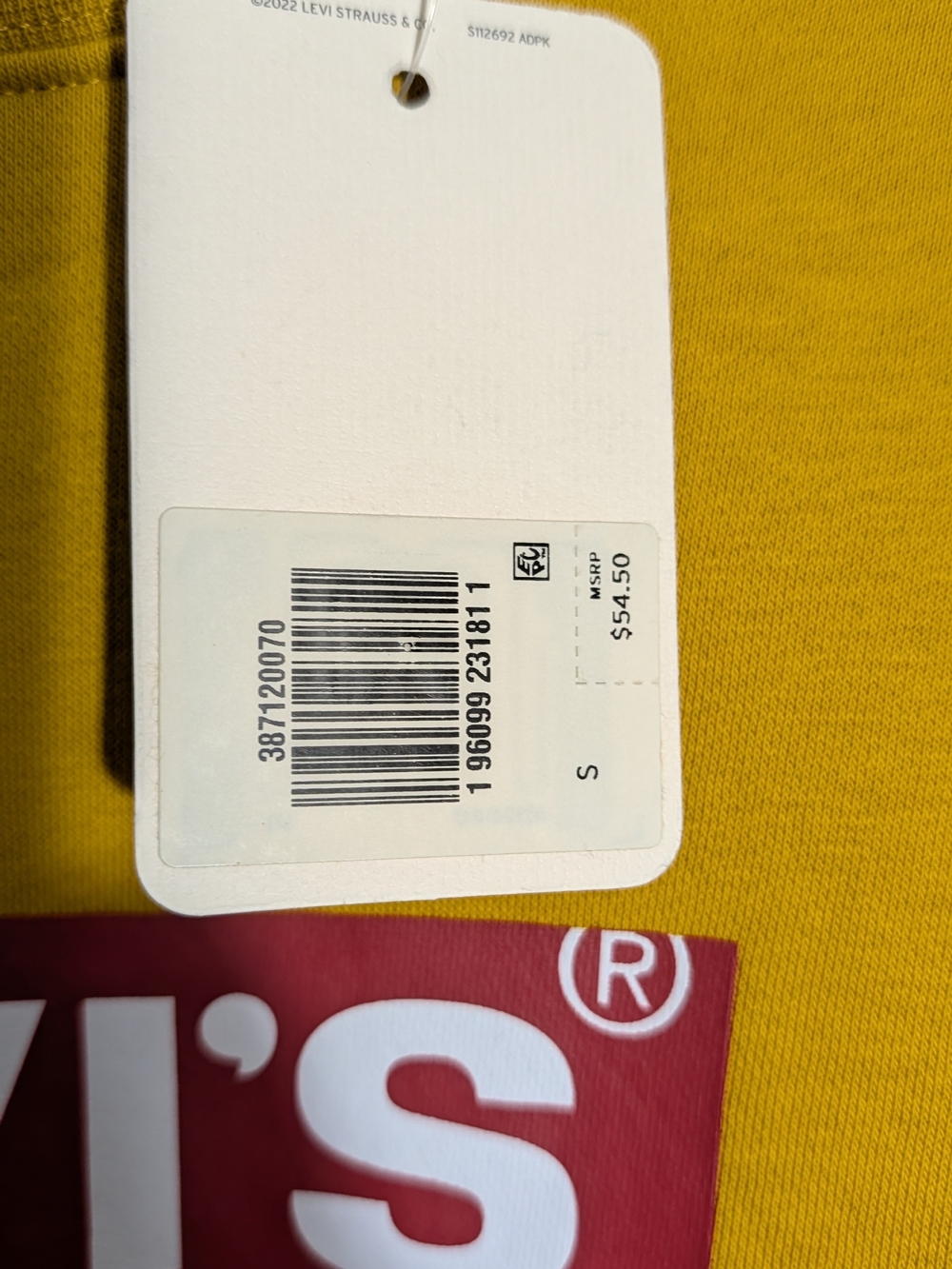 Levi's Relaxed Graphic Boxtab Crewneck Sweatshirt Men's Small - Picture 6 of 7